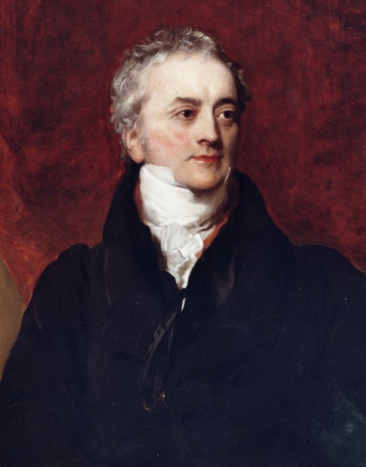 Portrait of Thomas Young by Henry Perronet Briggs via Wikimedia Commons